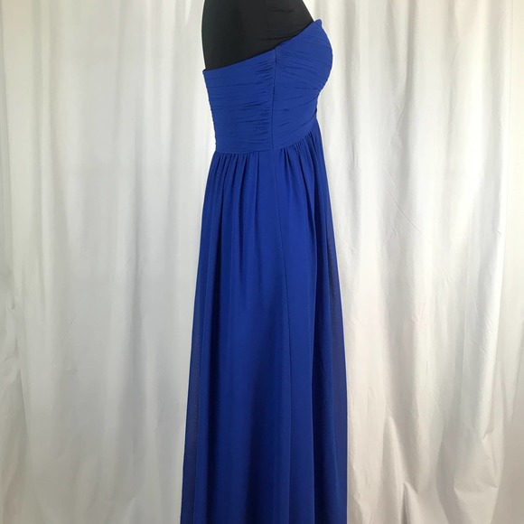 Bill Levkoff Strapless Bridesmaid Dress in Horizon - Picture 5 of 8